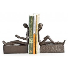 2-Pc Man and Woman Reading Metal Bookend Set [ID 3497536] 878073002333  153138538528